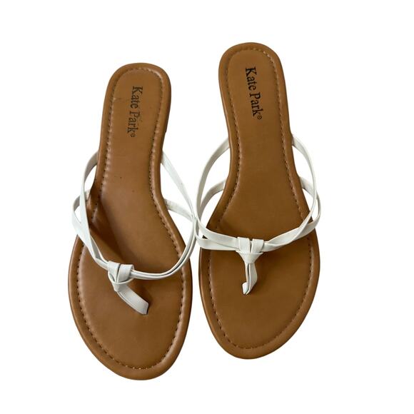 Kate Park slip on tong sandals women’s size 10 - Picture 2 of 4